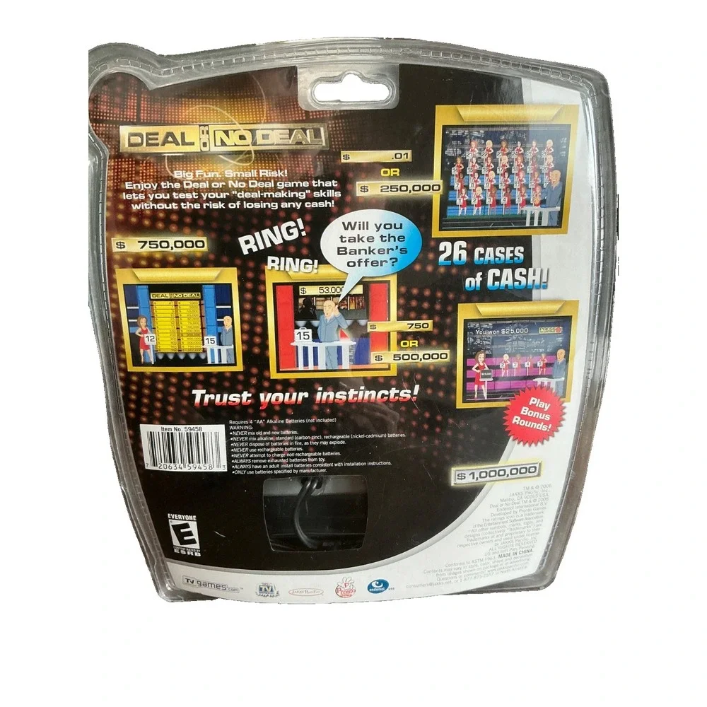 Deal or No Deal: Plug & Play TV - Jakks Pacific (Sealed, 2006, Edition 1) NEW